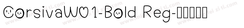 CorsivaW01-Bold Reg字体转换
